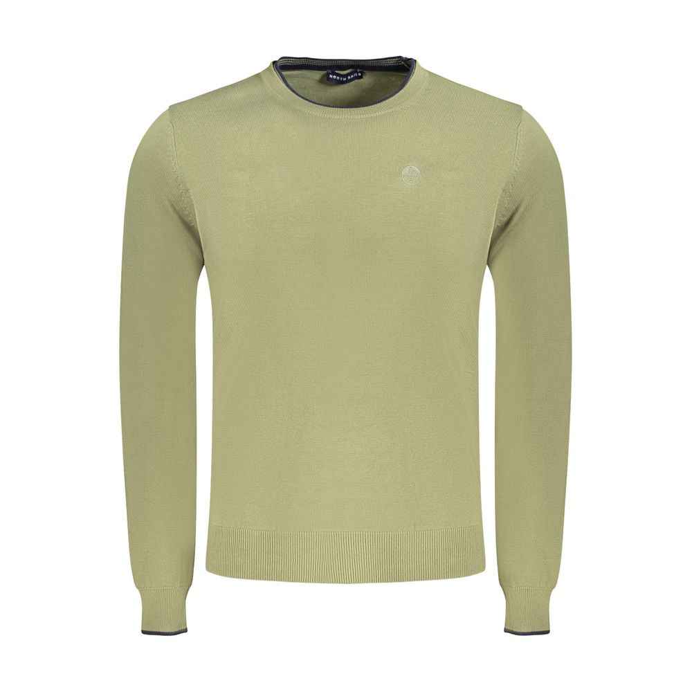 North Sails Green Cotton Men Sweater
