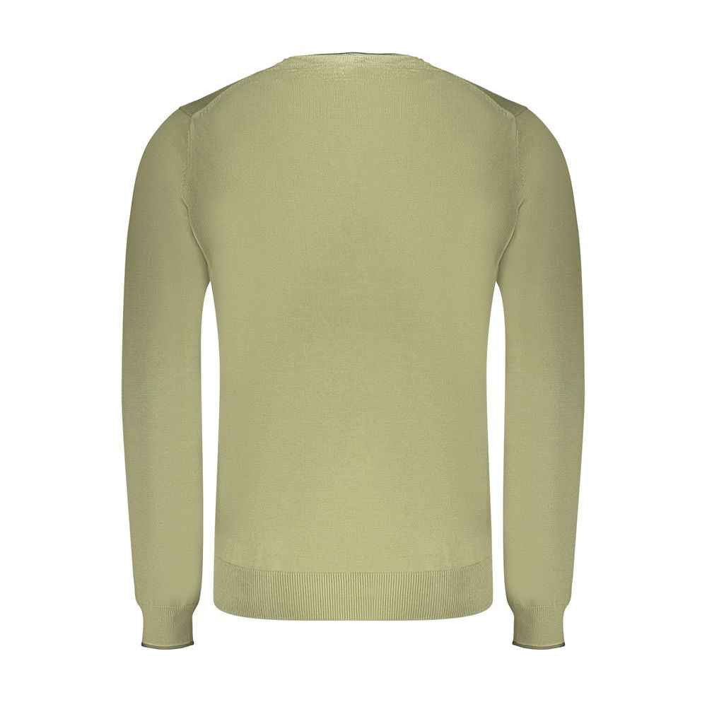 North Sails Green Cotton Men Sweater