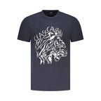 Cavalli Class Blue Cotton Men T-Shirt