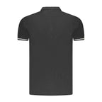 Cavalli Class Black Cotton Men Polo Shirt