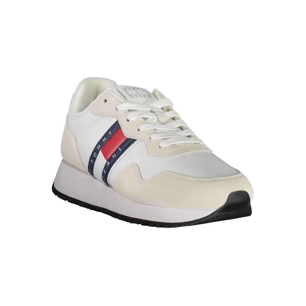 Tommy Hilfiger White Leather Men Sneaker