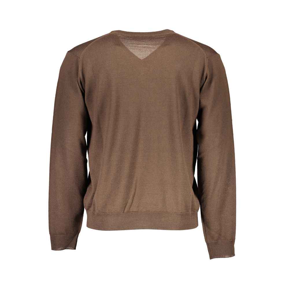 Romeo Gigli Brown Wool Men Sweater
