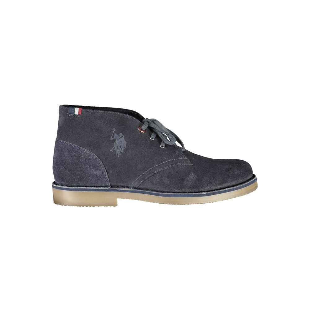 U.S. POLO ASSN. Blue Leather Mens Ankle Boot