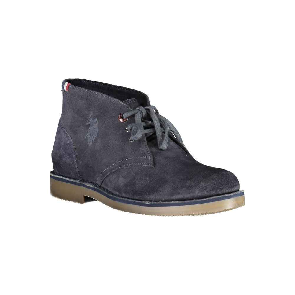 U.S. POLO ASSN. Blue Leather Mens Ankle Boot