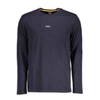 Hugo Boss Blue Cotton Men T-Shirt