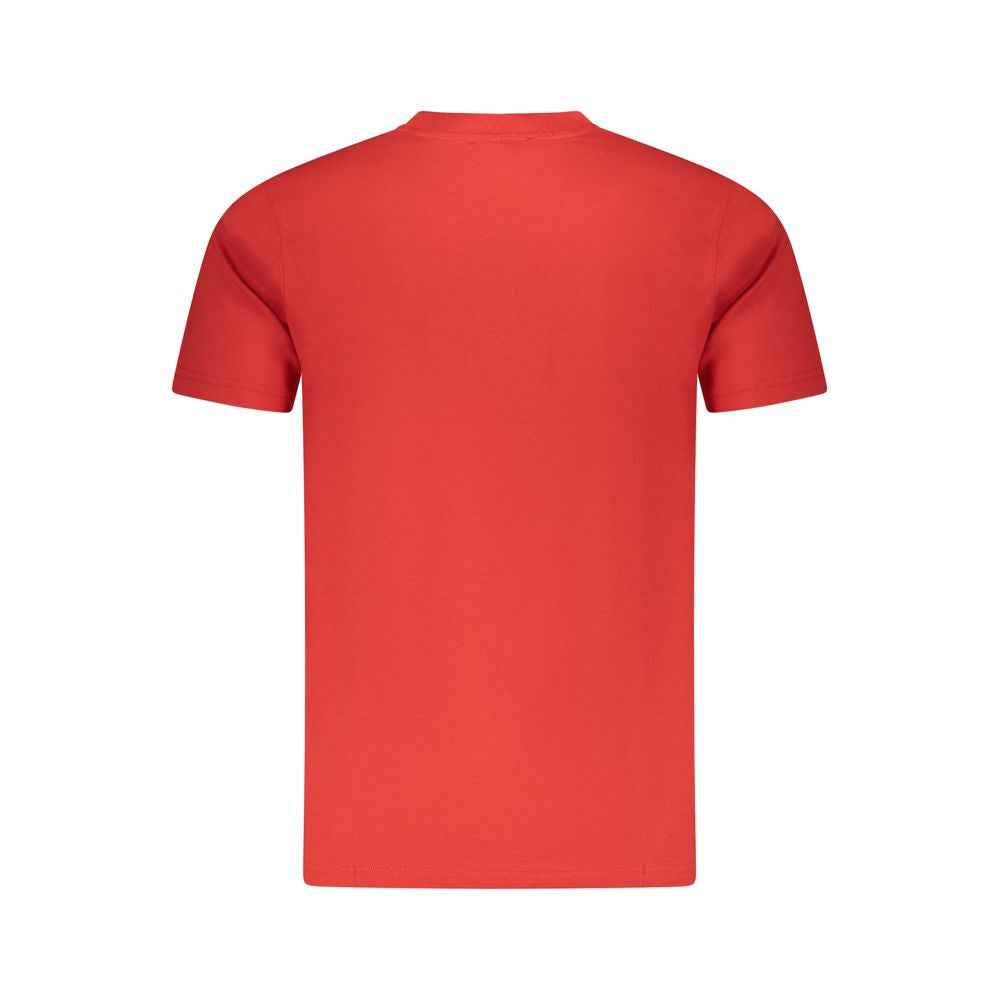 Cavalli Class Red Cotton Men T-Shirt