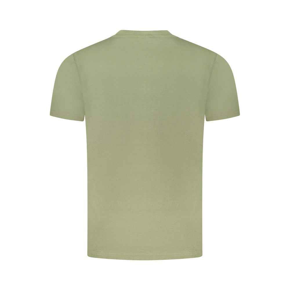Cavalli Class Green Cotton Men T-Shirt