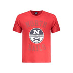 North Sails Red Cotton Men T-Shirt