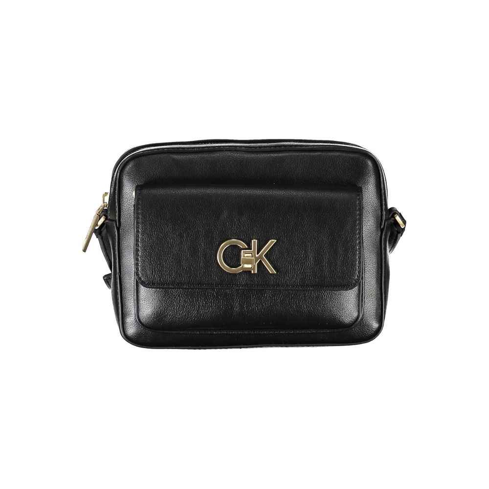 Calvin Klein Black Recycled Polyester Women Handbag
