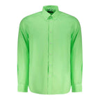 North Sails Green Cotton Men Shirt