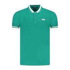Cavalli Class Green Cotton Men Polo Shirt