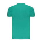 Cavalli Class Green Cotton Men Polo Shirt