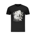 Cavalli Class Black Cotton Men T-Shirt