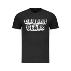 Cavalli Class Black Cotton Men T-Shirt