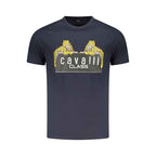 Cavalli Class Blue Cotton Men T-Shirt