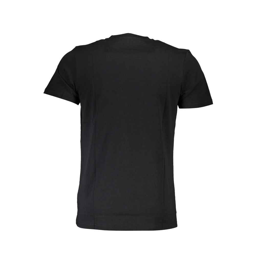 Cavalli Class Black Cotton Men T-Shirt
