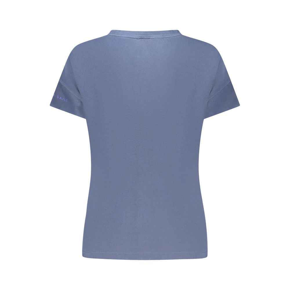 North Sails Blue Cotton Women T-Shirt