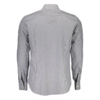 La Martina Blue Cotton Men Shirt