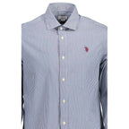 U.S. POLO ASSN. Blue Cotton Men Shirt
