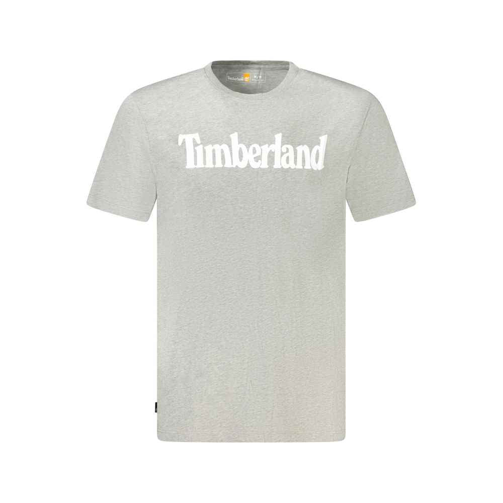 Timberland Gray Cotton Men T-Shirt