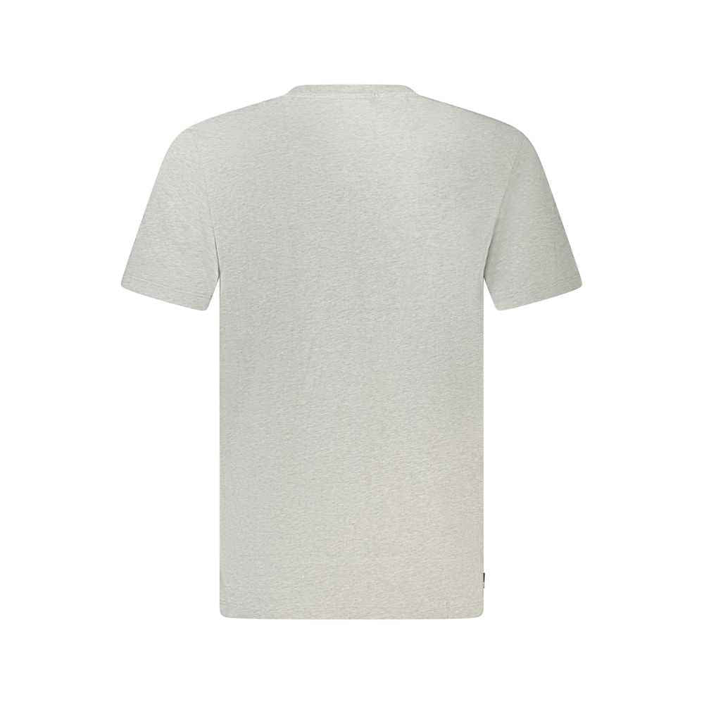Timberland Gray Cotton Men T-Shirt
