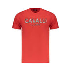 Cavalli Class Red Cotton Men T-Shirt