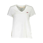 Levi's White Cotton Women T-Shirt