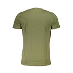 Cavalli Class Green Cotton Men T-Shirt