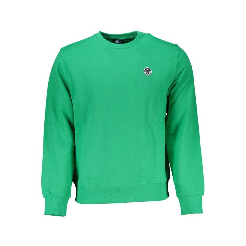 North Sails Green Cotton Men Sweater