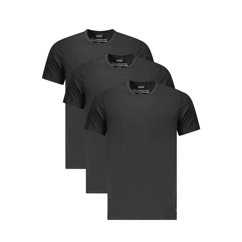 Calvin Klein Black Cotton Men T-Shirt