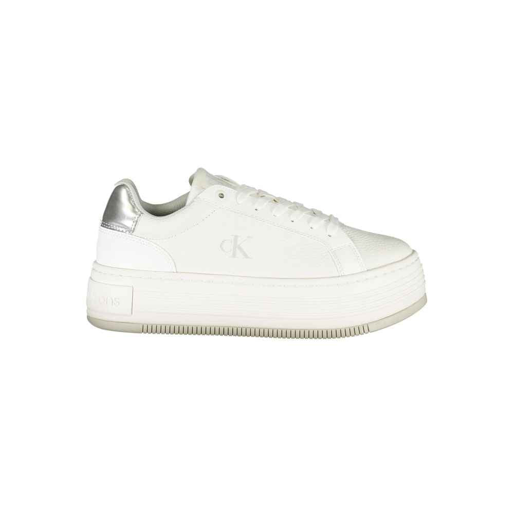 Calvin Klein White Leather Women Sneaker