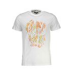 Cavalli Class White Cotton Men T-Shirt