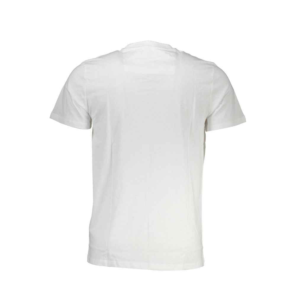 Cavalli Class White Cotton Men T-Shirt