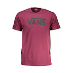 Vans Purple Cotton Men T-Shirt