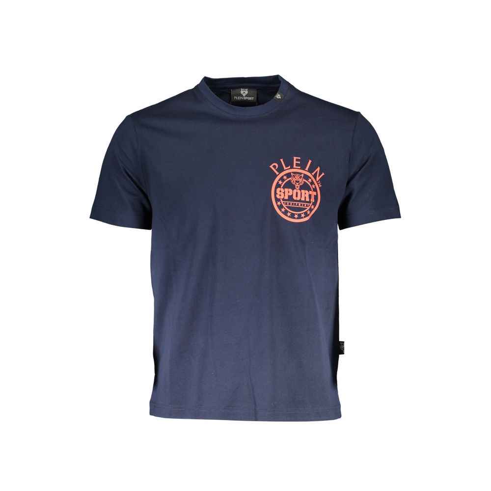 Plein Sport Blue Cotton Men T-Shirt