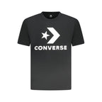 Converse Black Cotton Men T-Shirt