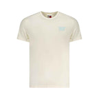 Tommy Hilfiger Beige Cotton Men T-Shirt
