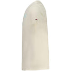 Tommy Hilfiger Beige Cotton Men T-Shirt