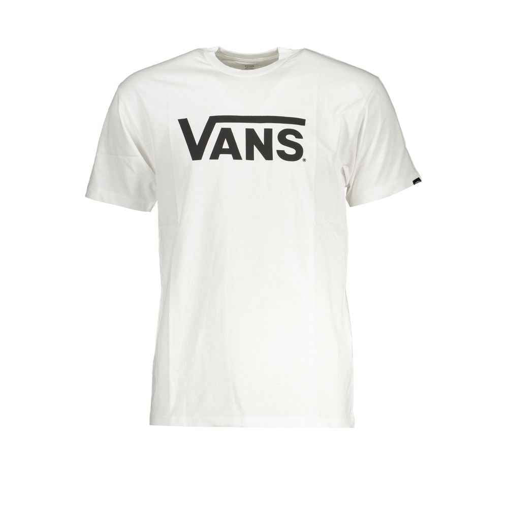 Vans White Cotton Men T-Shirt