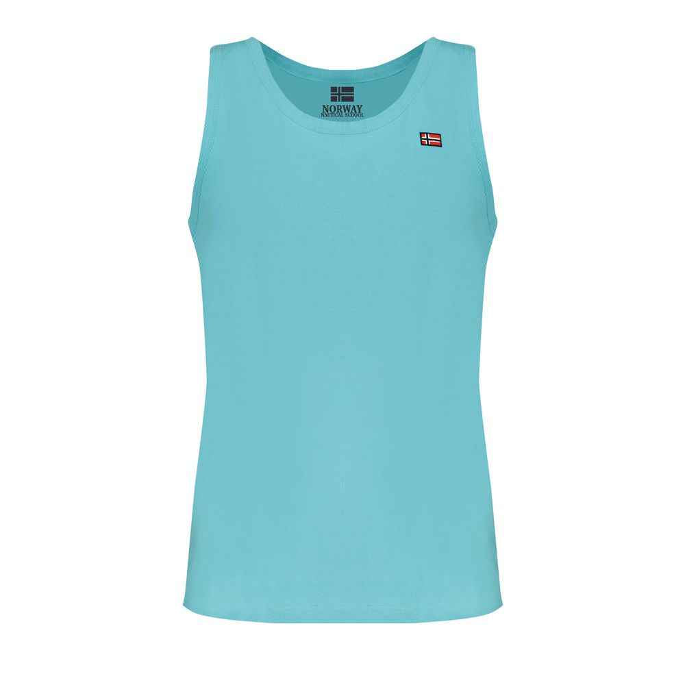 Norway 1963 Blue Cotton Men's Tank Top