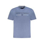 North Sails Blue Cotton Men T-Shirt