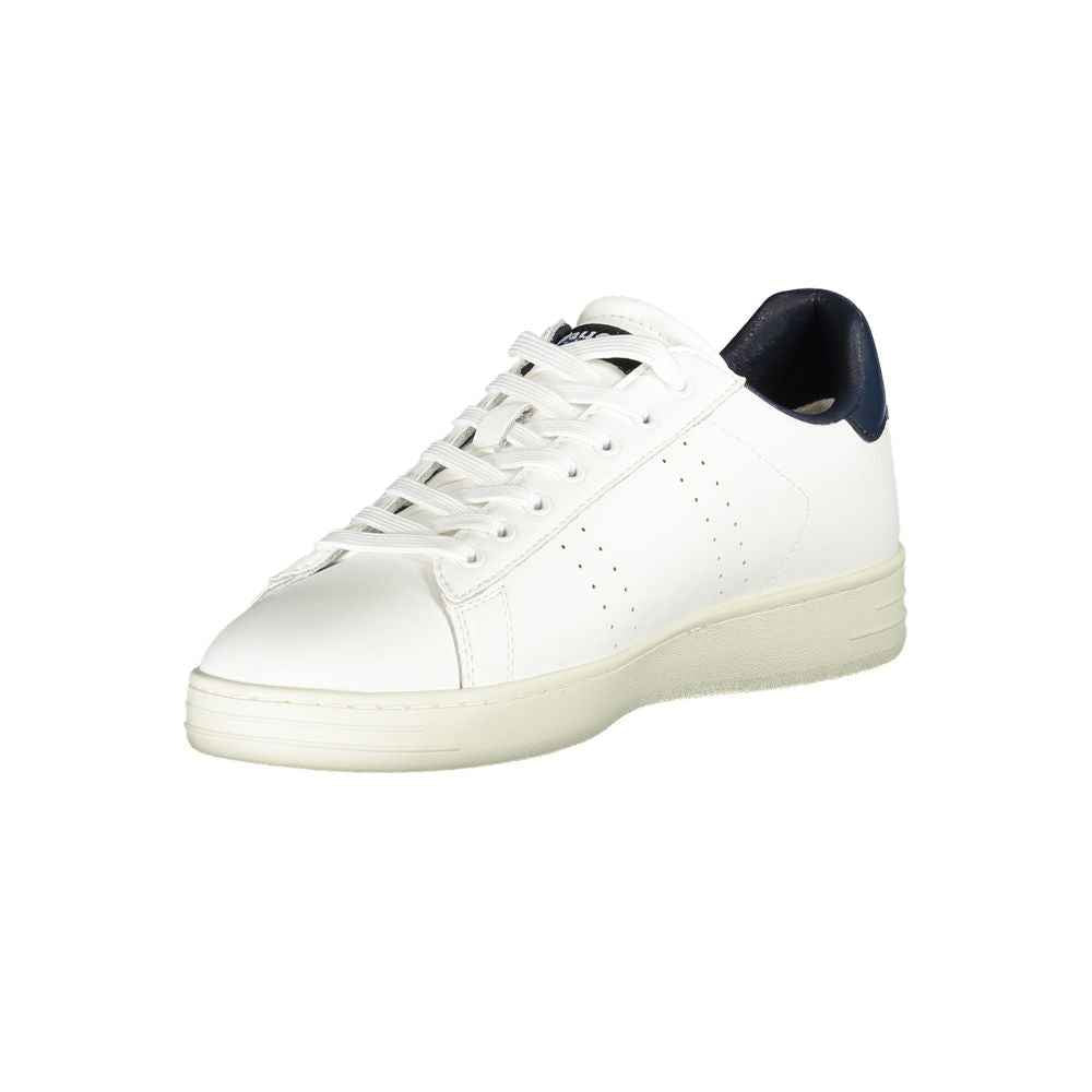 Blauer White Leather Men Sneaker