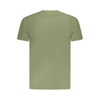 Cavalli Class Green Cotton Men T-Shirt
