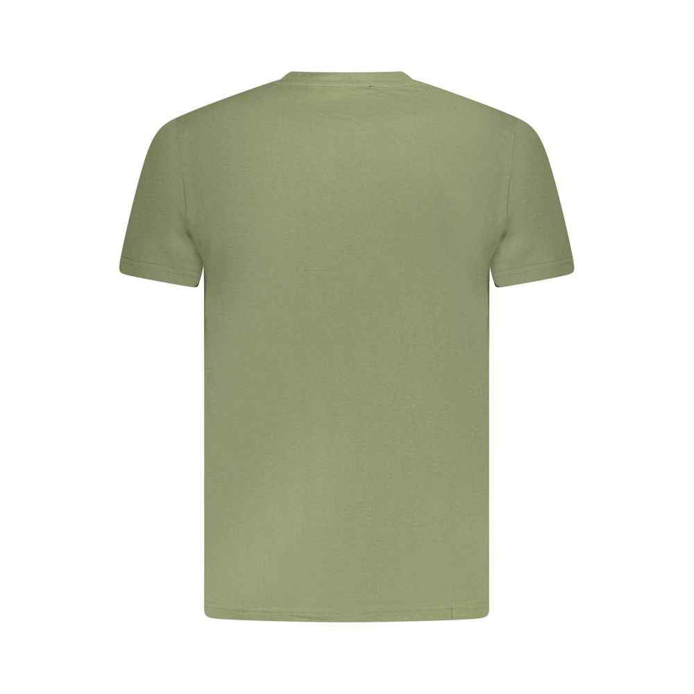 Cavalli Class Green Cotton Men T-Shirt