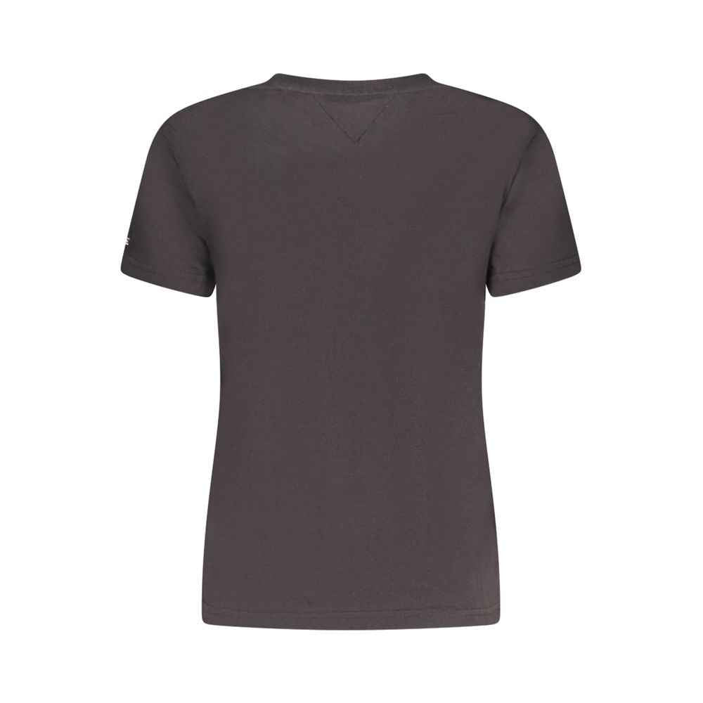Tommy Hilfiger Black Cotton Women T-Shirt