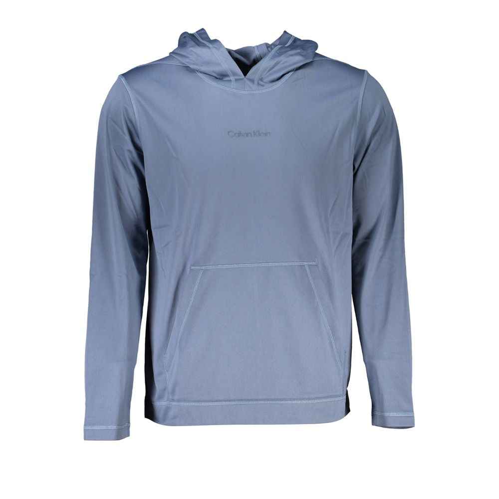 Calvin Klein Blue Polyester Men's Hooded Sweater