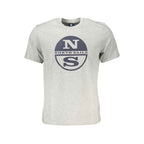 North Sails Brown Cotton Men T-Shirt