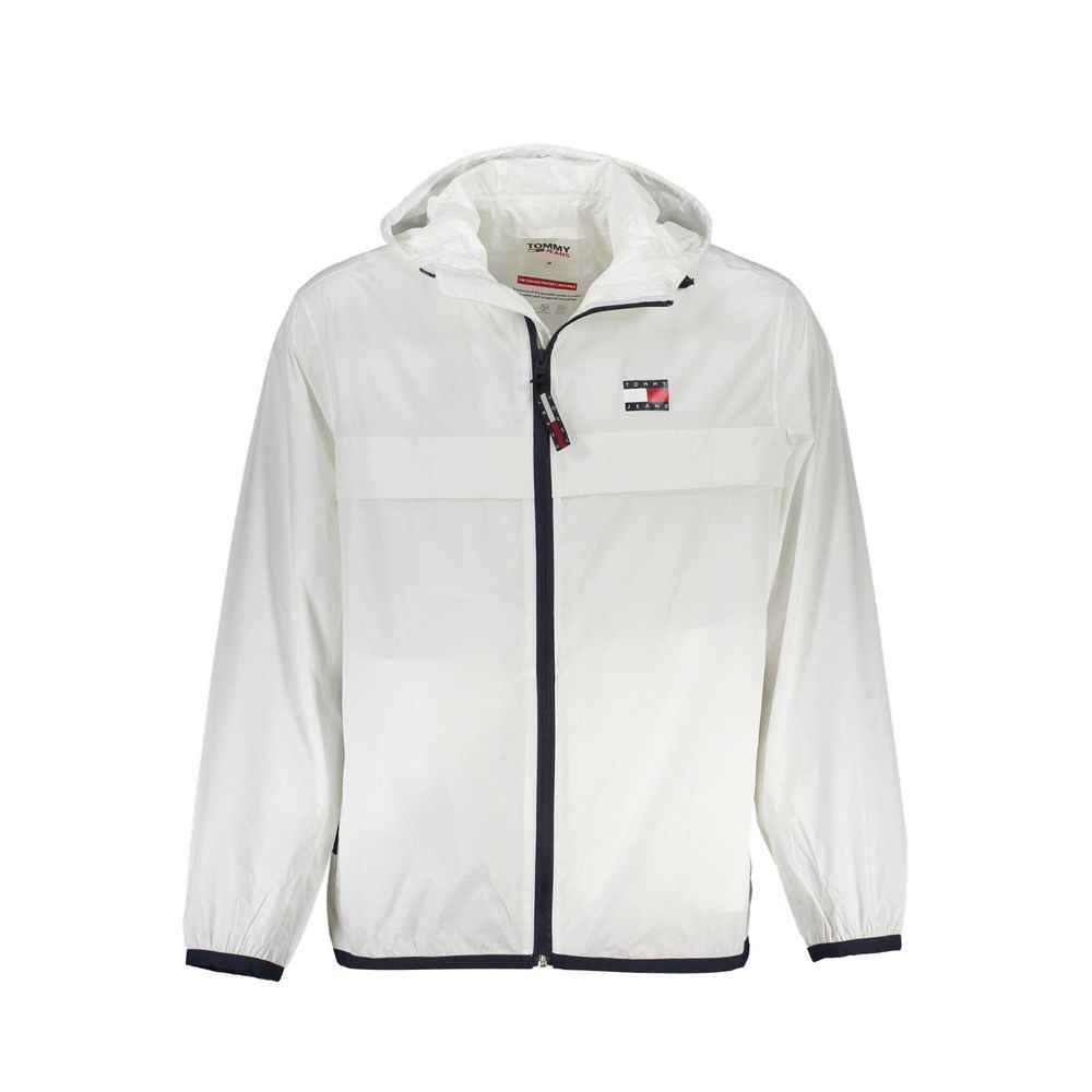 Tommy Hilfiger White Recycled Nylon Men Jacket