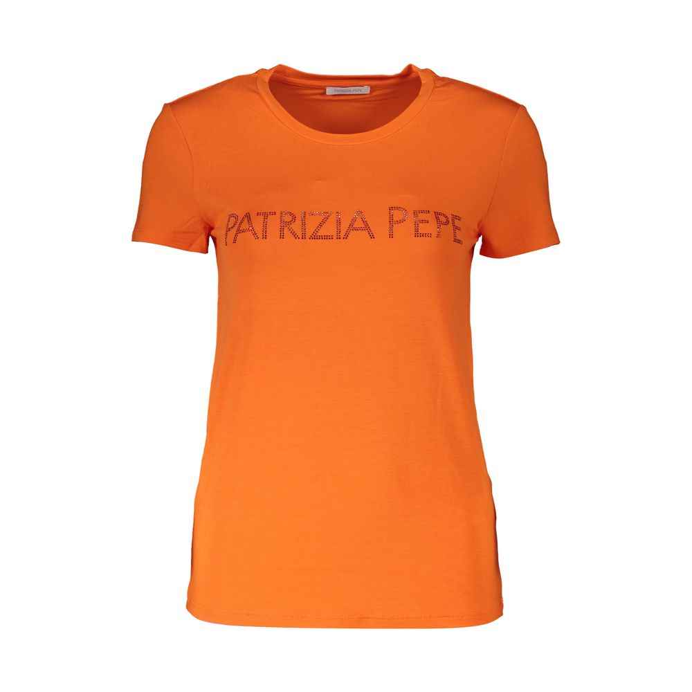 Patrizia Pepe Orange Elastane Women Top
