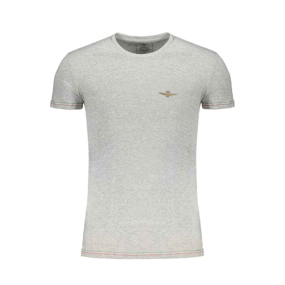 Aeronautica Militare Brown Cotton Men T-Shirt
